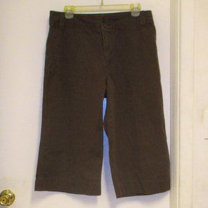 Pants - "Sonoma Life + Style"  Summer Capri Denim Pants Brown, Sz:14